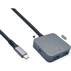 Value - USB3.2 Gen1 Hub - Docking Station - Zwart - 4 Poorten - 3 Meter Kabel