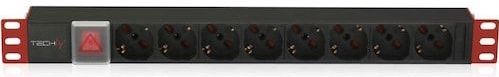 Techly Rack 19inch PDU 8 uitgangen, UPS accessoires