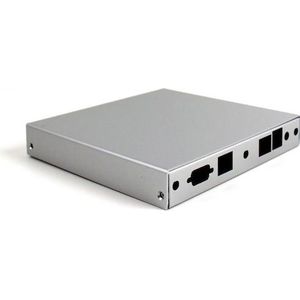 PC Engines CASE1D1U - Behuizing voor de ALIX.2/6 bordenserie en APU2D0, 2x LAN, 1x USB, 3x WLAN, zilver (Huisvesting), Elektronica benodigdheden + Behuizing, Zilver
