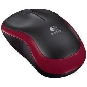 Logitech MUIS USB OPTISCH SNOERL. M185/ROOD 910-002240 (Bedraad), Muis, Rood