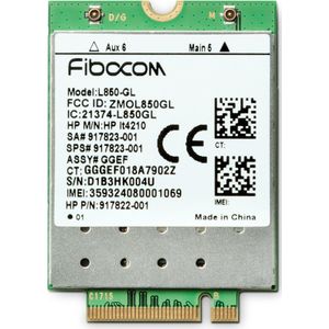 HP - XMM 7360 LTE-Advance Netwerkkaart - Zilver - M.2 (PCIe)