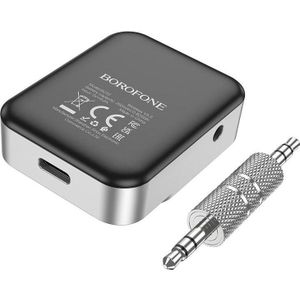 Borofone Bluetooth Audioempfänger AUX BC52 True Way silber (Ontvanger), Bluetooth audio-adapters, Zilver
