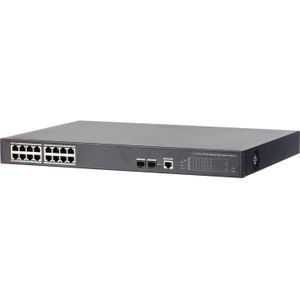 Dahua Technology PoE DH-PFS4218-16GT-240 netwerk-switch Managed Gigabit Ethernet (10/100/1000) Power over Ethernet (PoE) Zwart