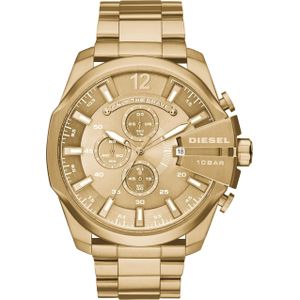 Diesel, Horloge, Mega Chief, Goud, (Analoog horloge, Chronograaf, 51 mm)