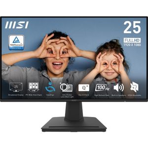 MSI PRO MP252 (1920 x 1080 Pixels, 24.50"), Monitor, Zwart