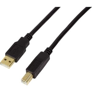 LogiLink USB A - B (20 m, USB 2.0), USB-kabel