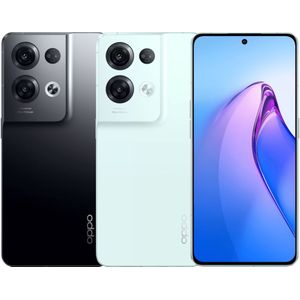 TIM Oppo Reno8 Pro (256 GB, Geglazuurd zwart, 6.70", Dubbele SIM, 5G), Smartphone, Zwart