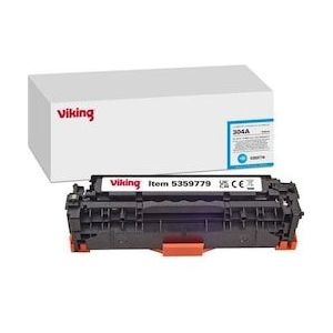 Viking - Tonercartridge - Cyaan - Compatibel met HP 304A CC531A - 2800 pagina's