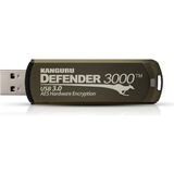 iStorage 16 GB Kanguru Defender 3000 (16 GB, USB 3.2), USB-stick, Goud