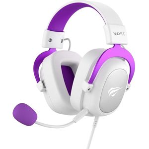 Havit - H2002d - Gamingheadset - Wit - Paars - Bedraad