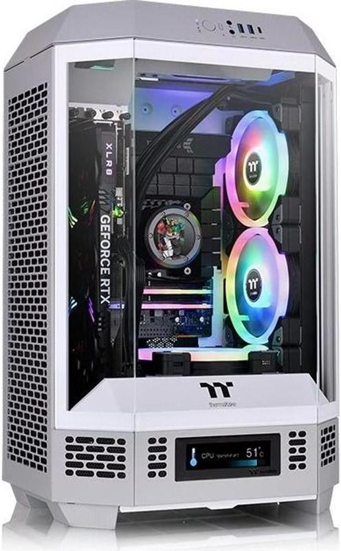 Thermaltake - Tower 300 - PC-behuizing - Grijs - Gehard Glas