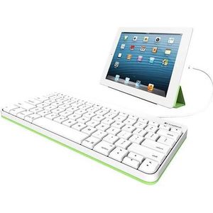Logitech Bedraad (Eng. Int., iPad mini, iPad 2012 (4e generatie)), Tablet toetsenbord, Wit