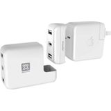 XtremeMac - Type-C Adapter - Docking Station - Wit - 2 Havens