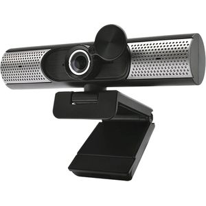 Platinet 1080P Webcam (PCWC1080SP) (2 Mpx), Webcam, Zilver, Zwart