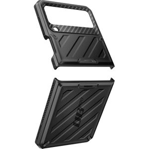 Supcase Eenhoorn Kever Pro Serie (Galaxy Z Flip 4), Smartphonehoes, Zwart