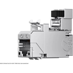 Telegärtner AMJ-SL Modul Cat.6A 4x90, T568A, Server accessoires, Zilver