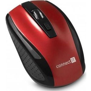 Connect IT CI-1224 (Draadloze), Muis, Rood