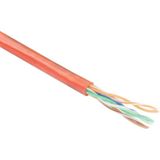 ACT CAT5E U/UTP gestrande patch rood 100 m. Type: 100 m rol,, Rode C5e u/utp patch pvc rood 100m (CAT5e, 100 m), Netwerkkabel