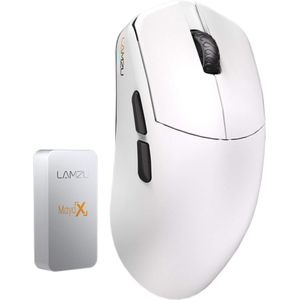 Lamzu - Maya X 8K - Draadloze Muis - Wit