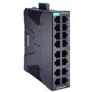 Moxa SDS-3016-2GTX - Compacte industriële Smart Ethernet switch met 14 10100BaseT(X) poorten, 2 10100100, Netwerkschakelaar