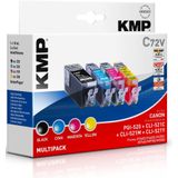 KMP, Inkt, C72V Value Pack BK/C/M/Y Comp. met PGI-520 / CLI-521 (M, BK, C, Y)