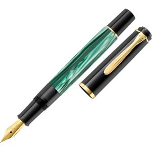 Pelikan, zz3_ARCHIV_Pen_to_pen, Vulpen (Black, Groen, Marmer, Zwart, Goud, Marmeren kleur, 1 x)