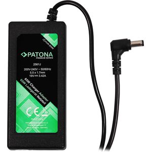 Patona Premium adapter (65 W), Voeding voor notebooks, Zwart