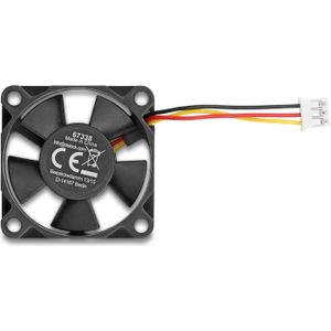 Delock Axiallufter 12 V DC 35 x 35 x 10mm schwarz (35 mm, 1 x), PC ventilator, Zwart