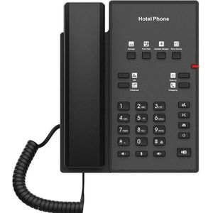 Fanvil H1 2-draads hoteltelefoon, Telefoon, Zwart