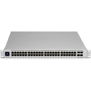 Ubiquiti - USW Pro 48 - Netwerkschakelaar - Zilver - 48 Poorten - 4x SFP