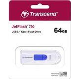 Transcend - JetFlash 790 - USB Stick - Wit - 64GB - USB 3.1 Gen 1