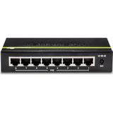 Trendnet - TPE-TG82G - Netwerkschakelaar - Zwart - 8-poorts Gigabit PoE+