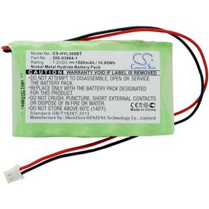 123accu - ADT 300-06868 - Camera-accu - 7,2V - 1500mAh - NiMH
