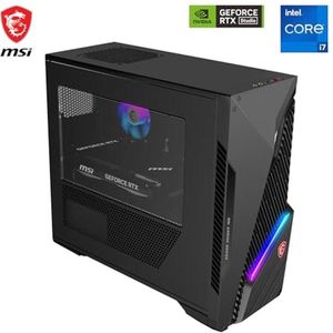 MSI MAG Infinite S3 14NUC (512 GB, 16 GB, Intel Core i5-14400F, GeForce RTX 4060), PC, Zwart