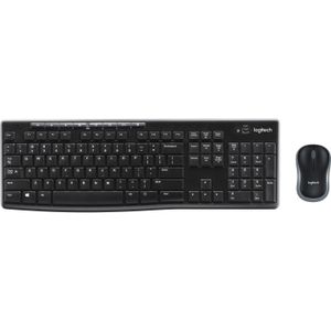 Logitech Mk270 (DE, Draadloze), Toetsenbord, Zwart
