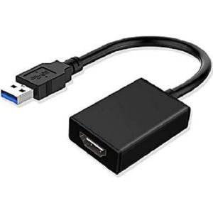 MicroConnect USB 3.0 naar (HDMI, 15 cm), Data + Video Adapter, Zwart