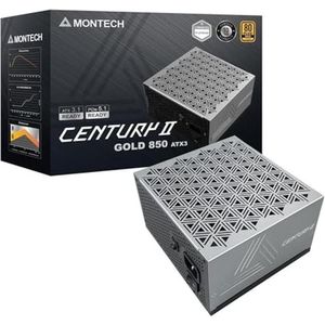 Montech - CENTURY II - PC Voeding - 850 Watt - Zilver - 80 PLUS Gold