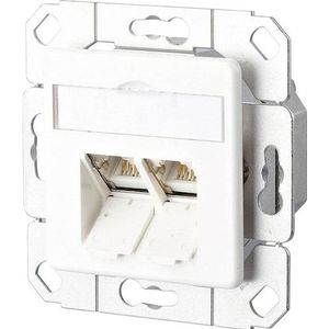 Metz Connect - 1307381102-I - Netwerkdoos - Zuiver Wit - CAT 6 - 2 Poorten