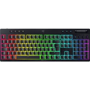 Razer BlackWidow V4 Low-profile HyperSpeed (DE, Draadloze), Toetsenbord, Zwart