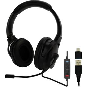 MCL Wired Headset Microphone USB-A (Bedraad, USB-A), Kantoorheadset