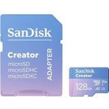 SanDisk - Creator microSDXC-kaart - 128 GB - UHS-I U3 - v30