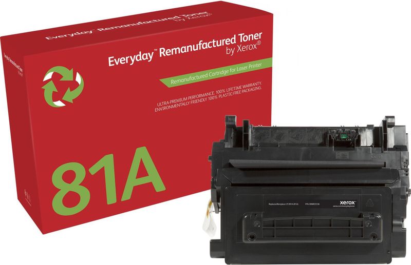 Everyday ™ Mono Remanufactured Toner van Xerox compatible met HP 81A (CF281A), Standaard capaciteit