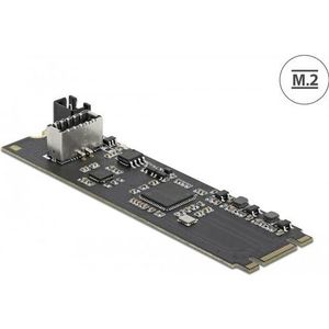 Delock Converter M.2 Key B+M male naar 1 x interne USB 3.2 Gen 2 Key A 20-pins female, Controlekaart