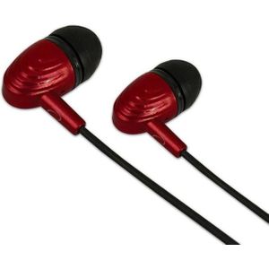 Esperanza EARPHONES WITH MICROPHONE EH193 BLACK-RED 5901299941751 (Bedraad), Koptelefoon, Zwart