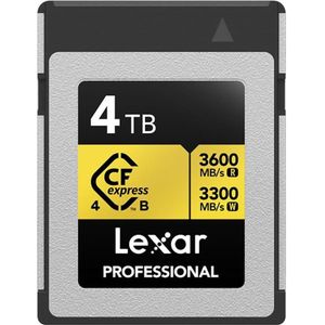 Lexar - Professional Gold - Geheugenkaart - Goud - 4000 GB - Leessnelheid tot 1900 MB/s