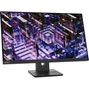 Lenovo ThinkVision E24q-30 (2560 x 1440 pixels, 24"), Monitor, Zwart