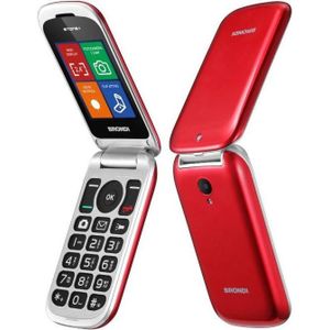 Brondi STEEN+ (2.40", 1.30 Mpx), Sleutel mobiele telefoon, Rood