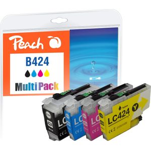Peach - Inktcartridge LC-424 MultiPack - Geel - Magenta - Cyan - Zwart
