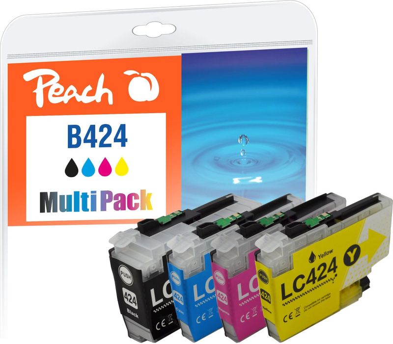 Peach - Inktcartridge LC-424 MultiPack - Geel - Magenta - Cyan - Zwart