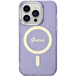 Guess GUHMN61HCMCGU iPhone 11 / Xr 6.1"" purperen/paarse hardcase Glitter Goud MagSafe (iPhone 11), Smartphonehoes, Paars